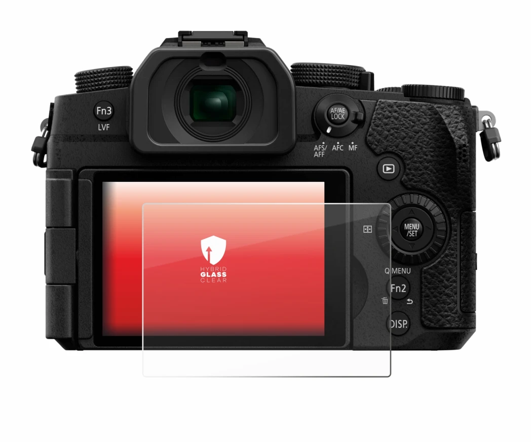Image de l'appareil Panasonic Lumix DC-G97 avec une grande variété de protections d'écran.