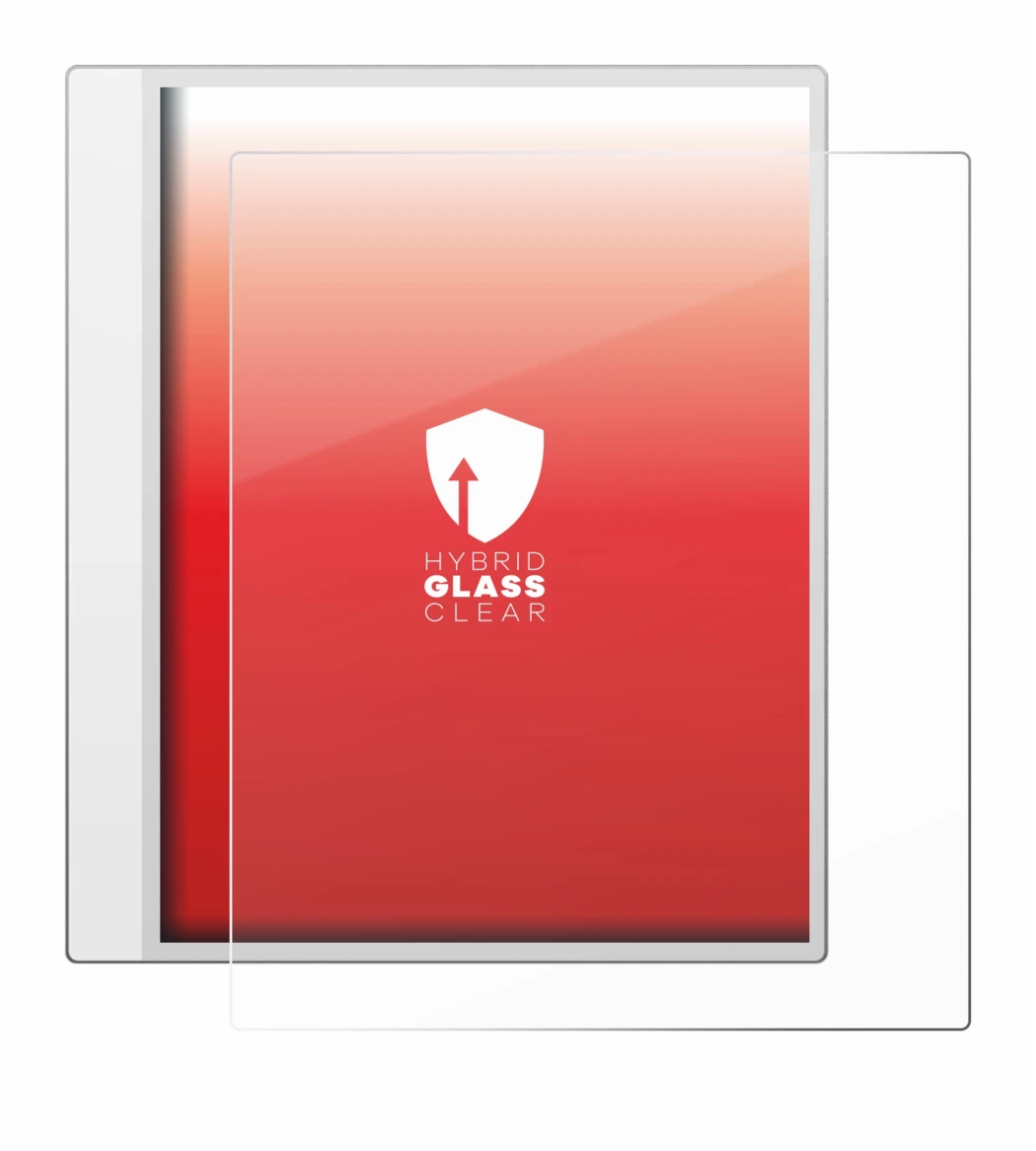 Image de l'appareil Boox Note Max avec une grande variété de protections d'écran.