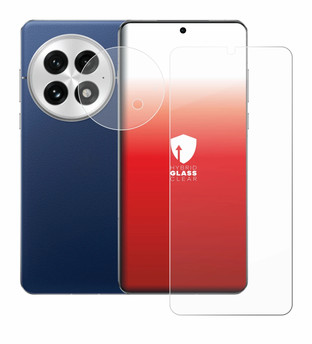 Image de l'appareil OnePlus 13 (Avant+Caméra) avec une grande variété de protections d'écran.