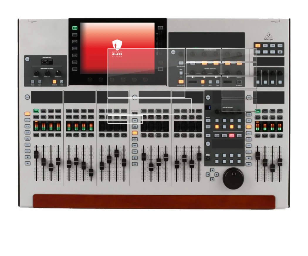 Image de l'appareil Behringer Wing (Ensemble composé de 11 feuilles) avec une grande variété de protections d'écran.