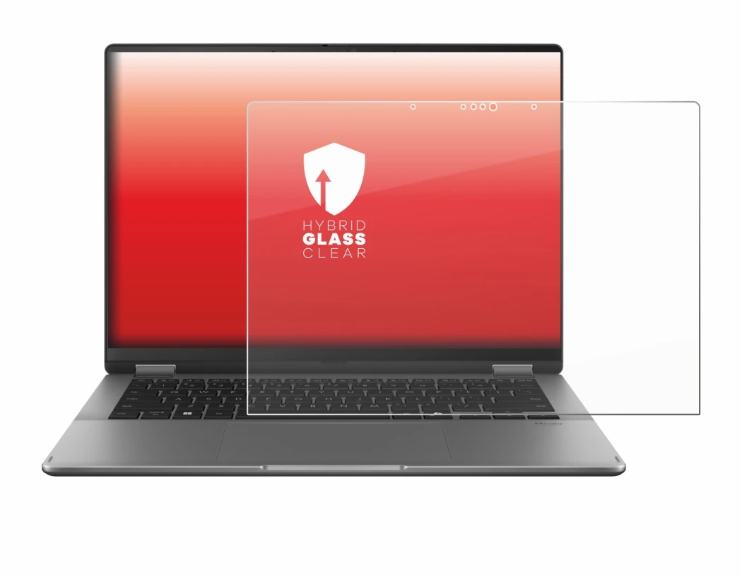 Image de l'appareil ASUS Vivobook 14 Flip TP3407 avec une grande variété de protections d'écran.