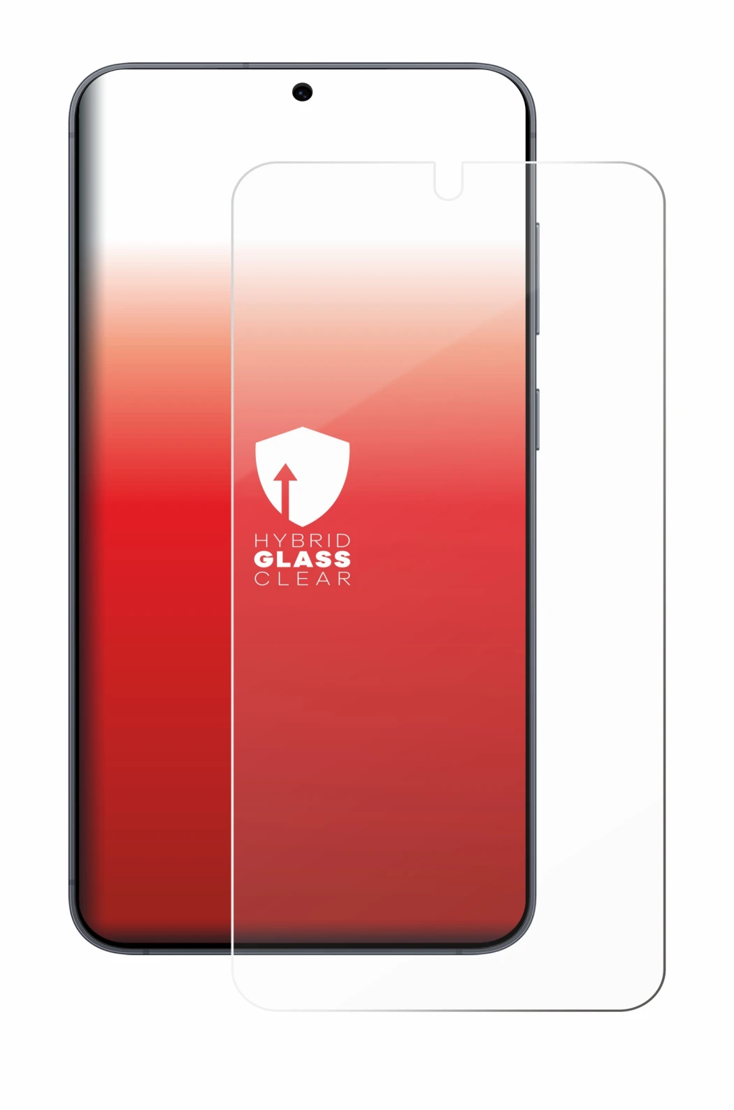 Image de l'appareil Samsung Galaxy S25 Enterprise Edition avec une grande variété de protections d'écran.