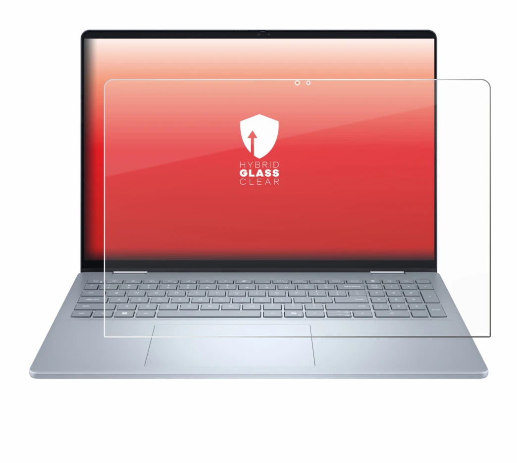 Image de l'appareil Dell 16 Plus-2-in-1 avec une grande variété de protections d'écran.