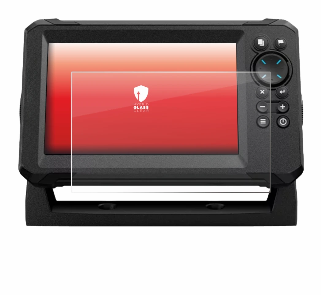 Image de l'appareil Lowrance Eagle 7 avec une grande variété de protections d'écran.
