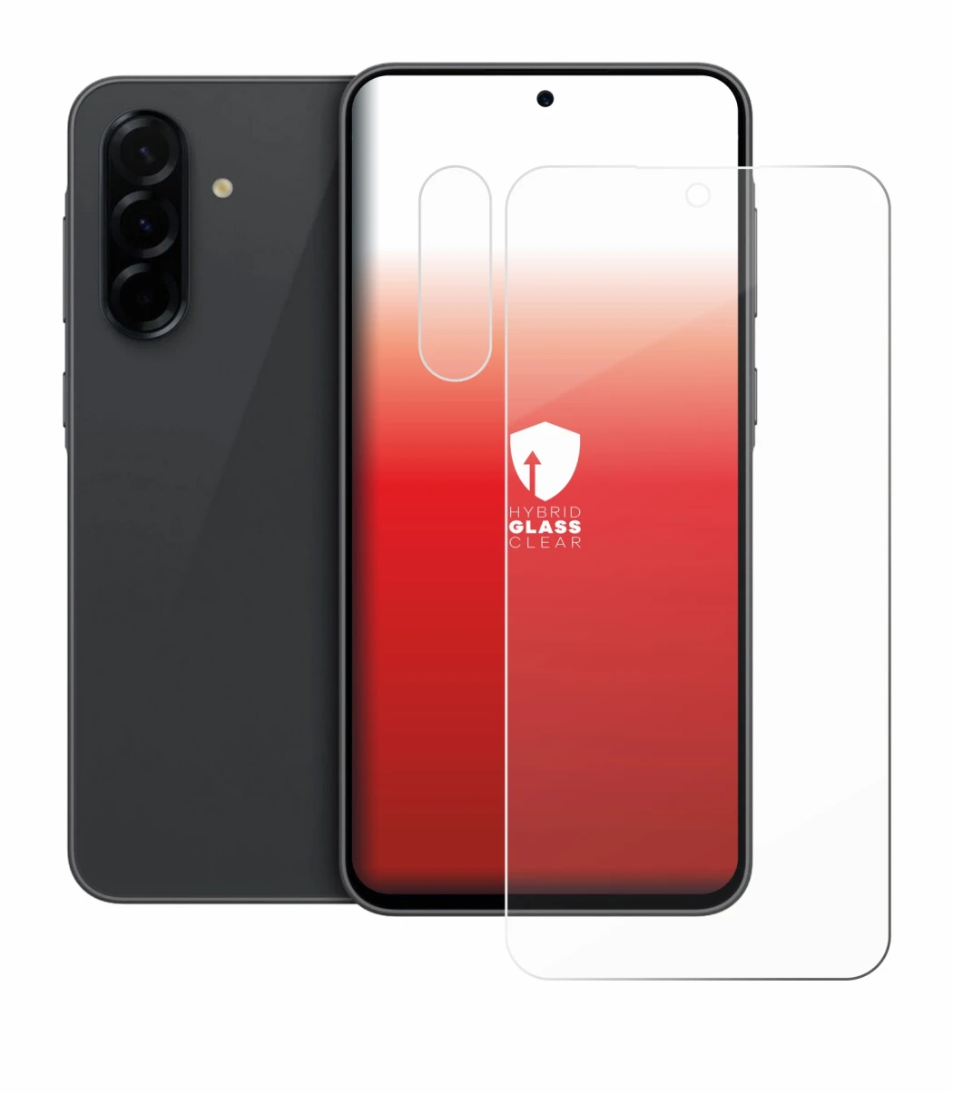 Image de l'appareil Samsung Galaxy A36 5G (Avant+Caméra) avec une grande variété de protections d'écran.