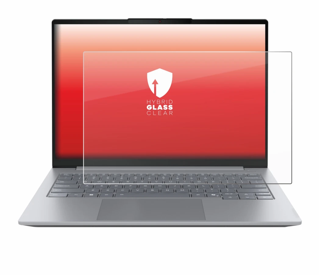 Image de l'appareil Lenovo ThinkBook 14 Gen 8 avec une grande variété de protections d'écran.