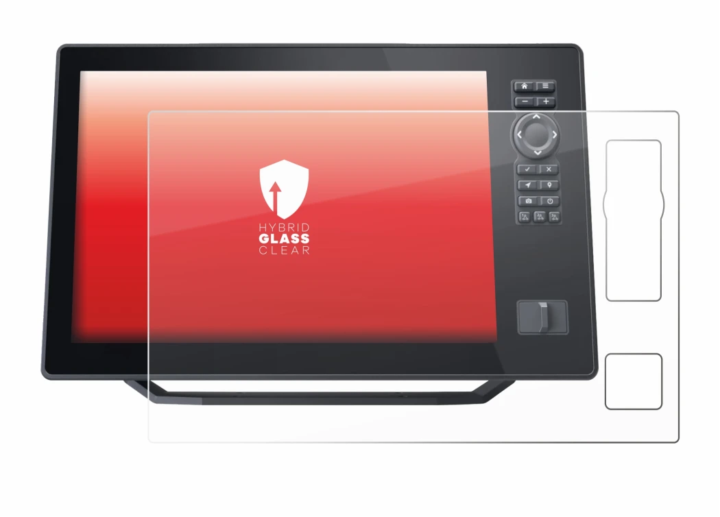 Image de l'appareil Humminbird Xplore 12 avec une grande variété de protections d'écran.