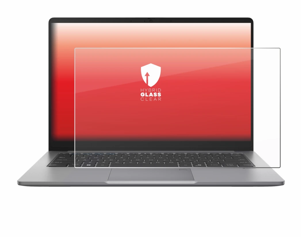 Image de l'appareil ASUS ExpertBook P1 P1403 avec une grande variété de protections d'écran.