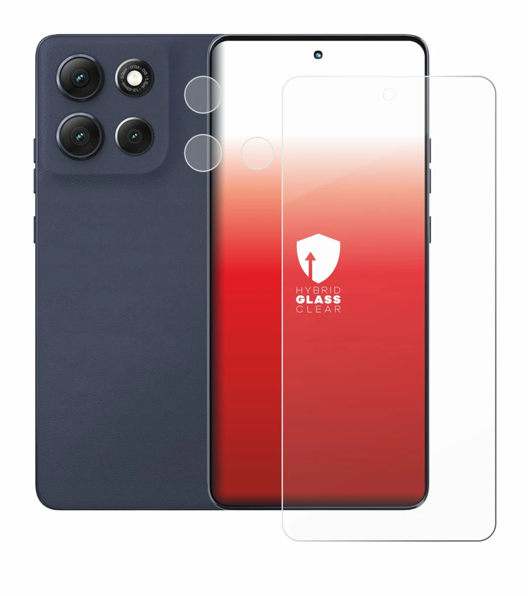 Image de l'appareil Motorola Moto G86 Power (Avant+Caméra) avec une grande variété de protections d'écran.