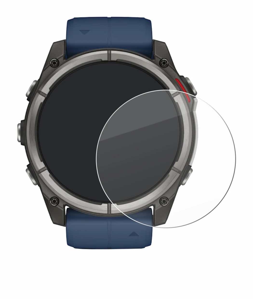 Image de l'appareil Garmin quatix 8 (51 mm) avec une grande variété de protections d'écran.