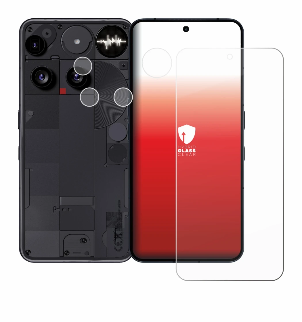 Image de l'appareil Nothing Phone (3) (Avant+Caméra) avec une grande variété de protections d'écran.