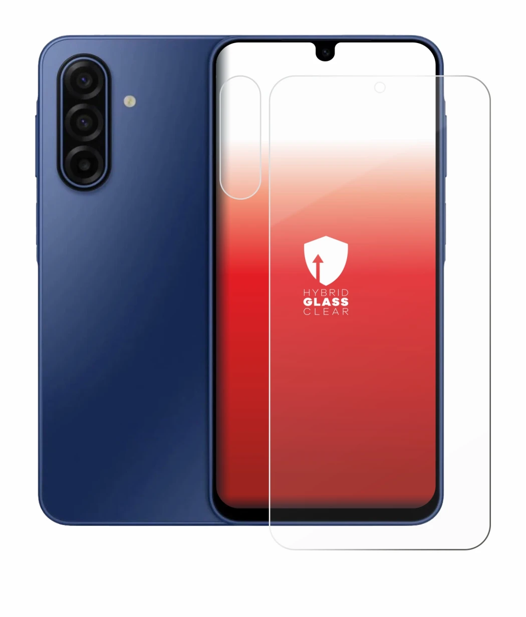 Image de l'appareil Samsung Galaxy A17 5G (Avant+Caméra) avec une grande variété de protections d'écran.