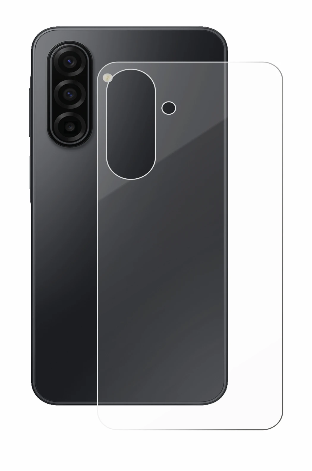 Image de l'appareil Samsung Galaxy A17 5G (Arrière) avec une grande variété de protections d'écran.