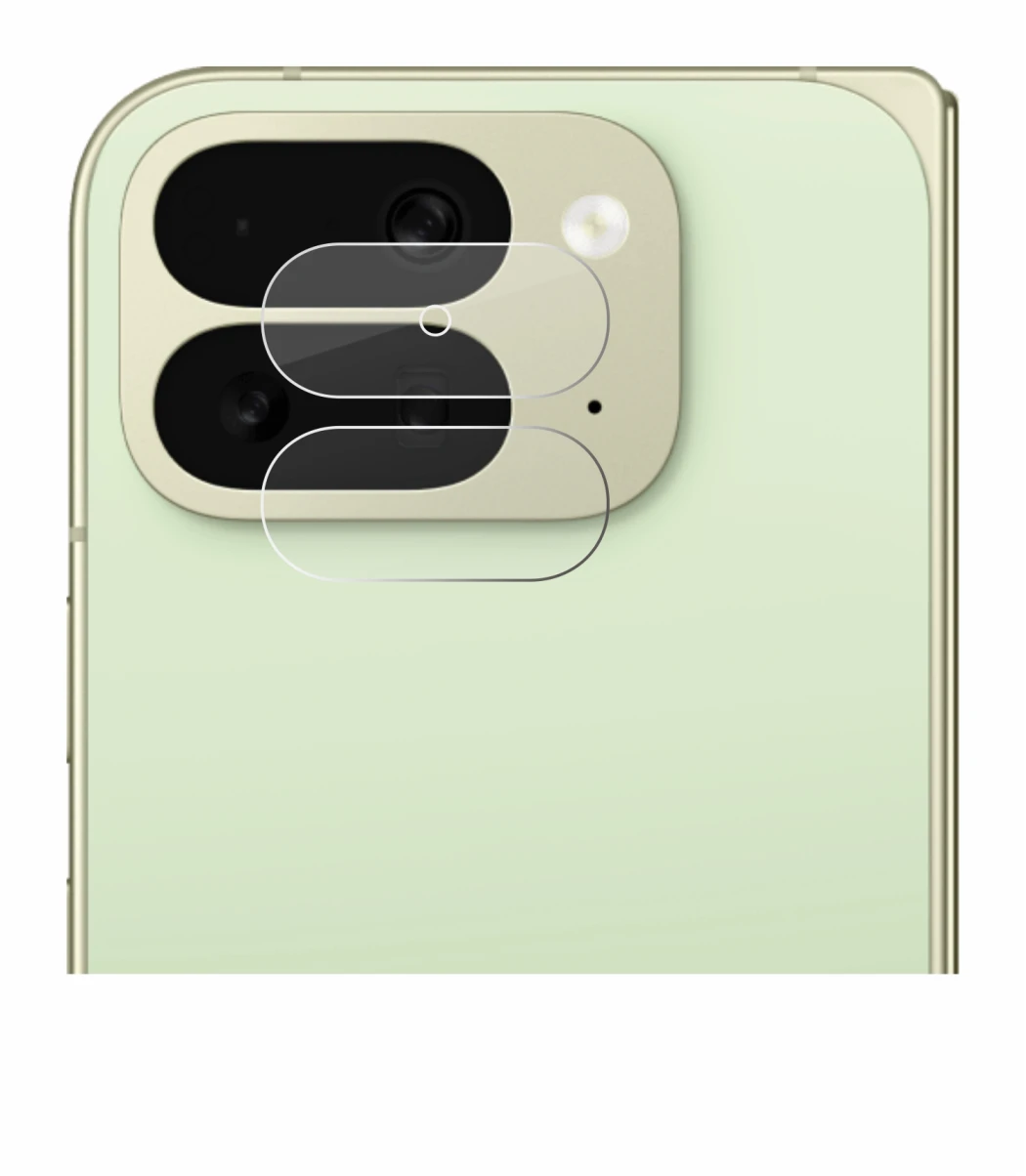 Image de l'appareil Google Pixel 10 Pro Fold (Caméra UNIQUEMENT) avec une grande variété de protections d'écran.