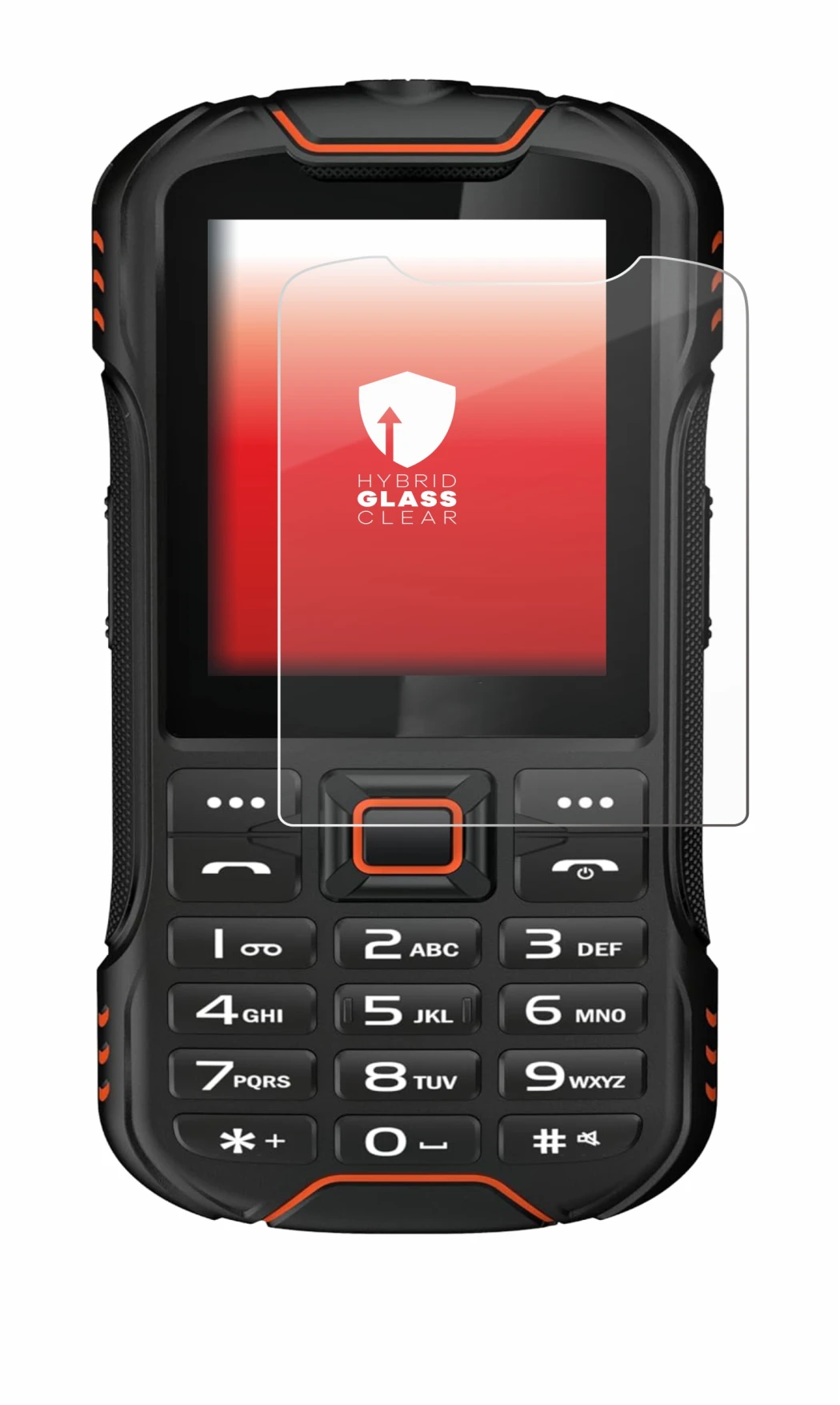 Image de l'appareil Gigaset GLX8 avec une grande variété de protections d'écran.