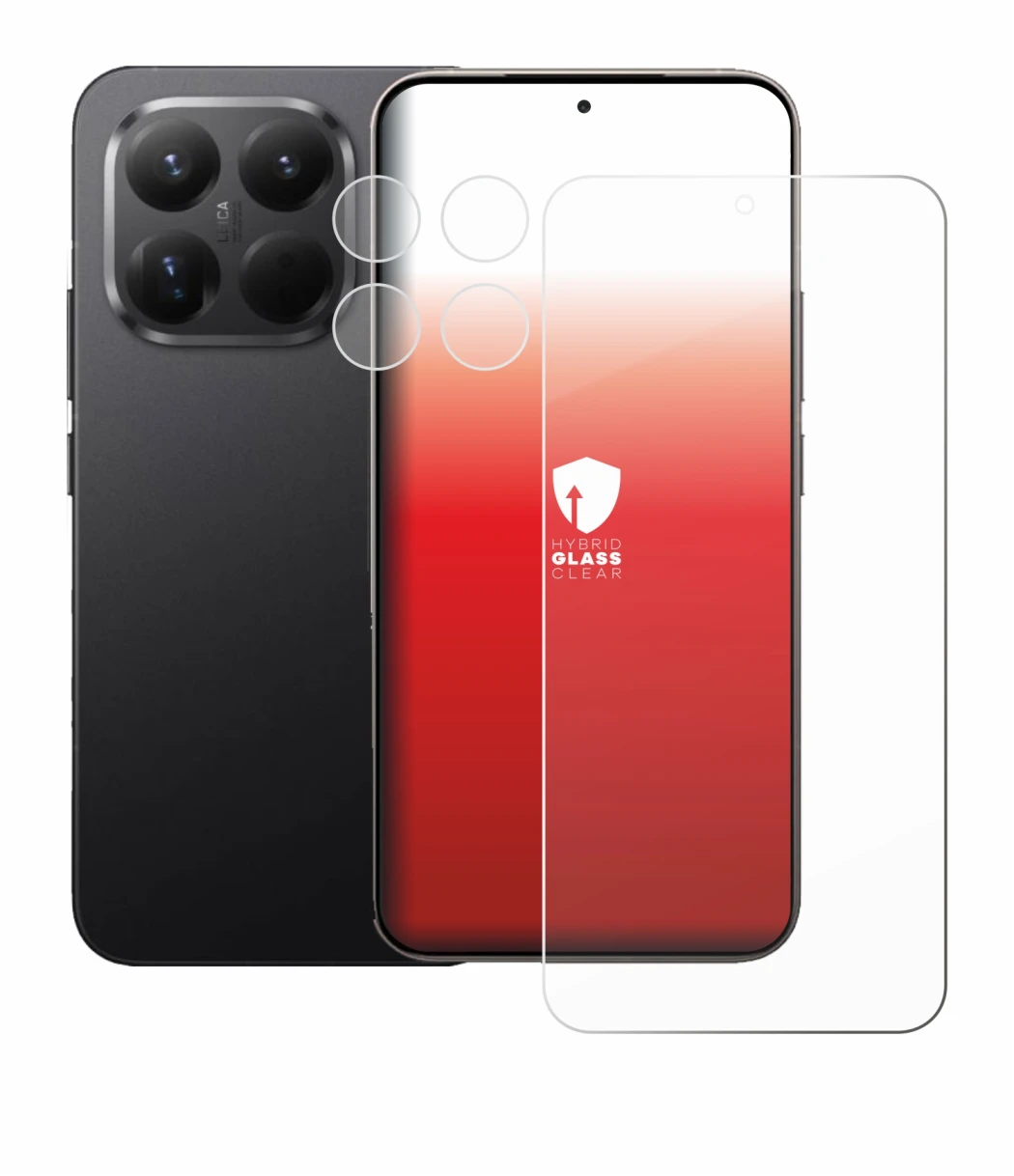 Image de l'appareil Xiaomi 15T Pro (Avant+Caméra) avec une grande variété de protections d'écran.