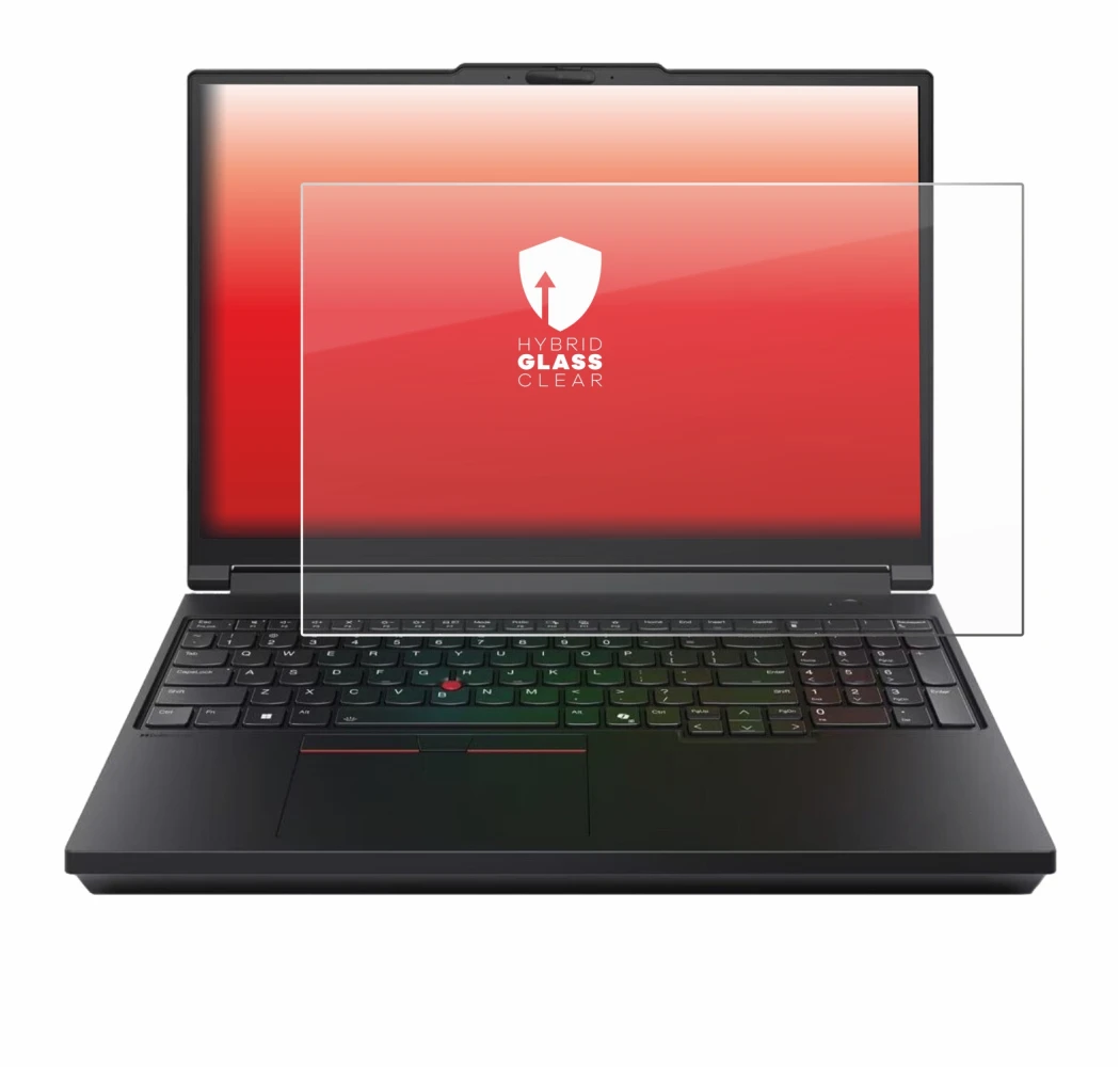 Image de l'appareil Lenovo ThinkPad P16 Gen 3 avec une grande variété de protections d'écran.