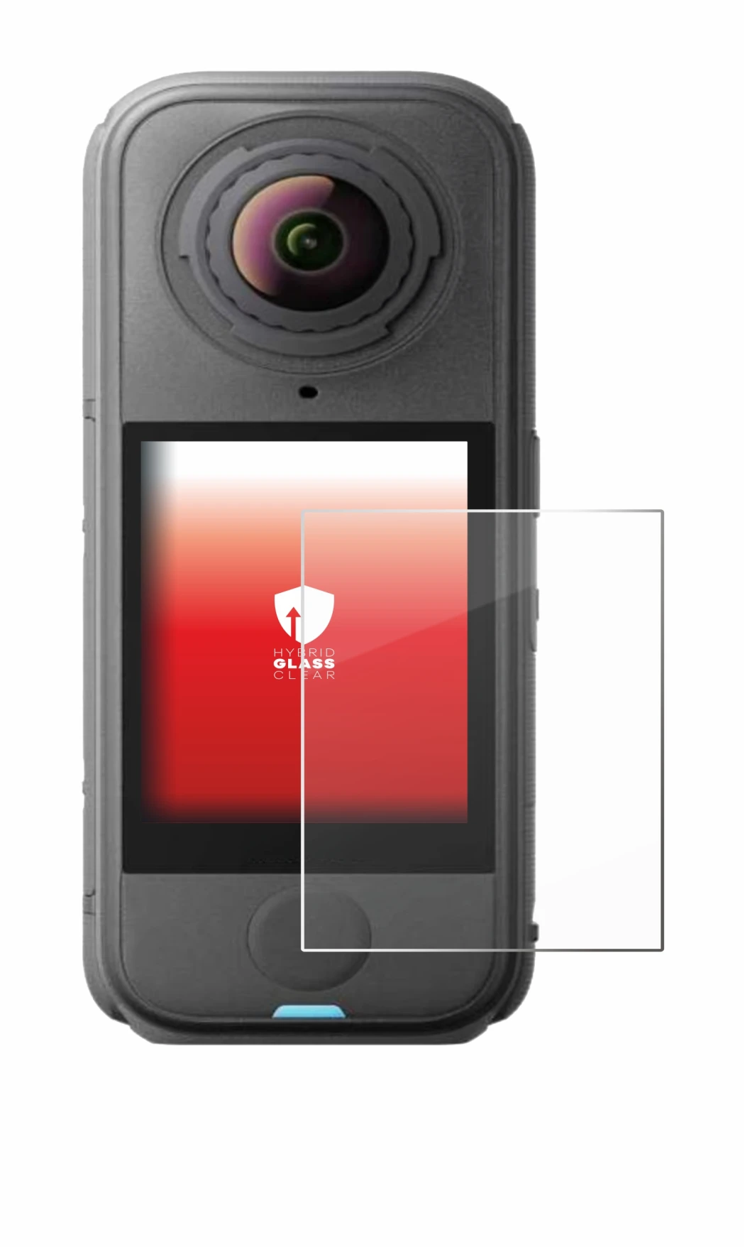 Image de l'appareil Insta360 X4 Air avec une grande variété de protections d'écran.