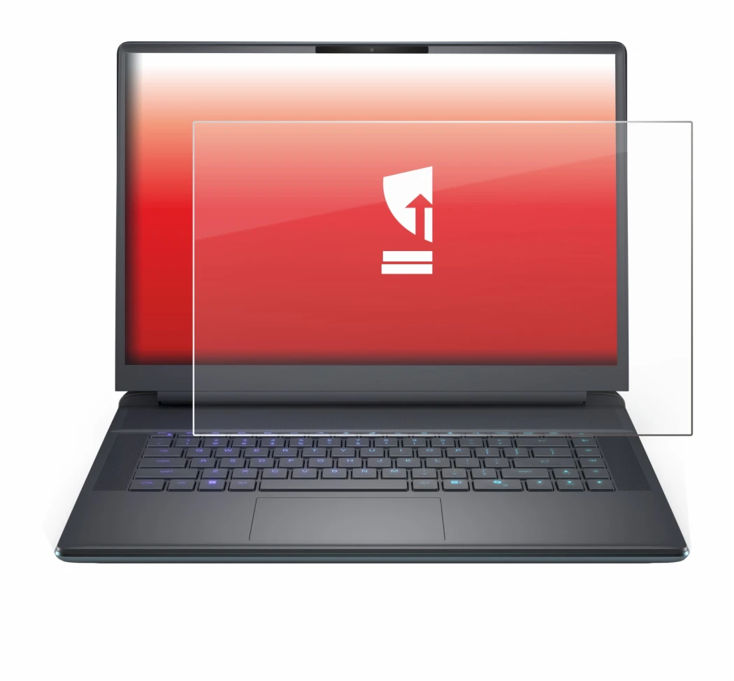 Image de l'appareil Dell Alienware 16 Area-51 avec une grande variété de protections d'écran.