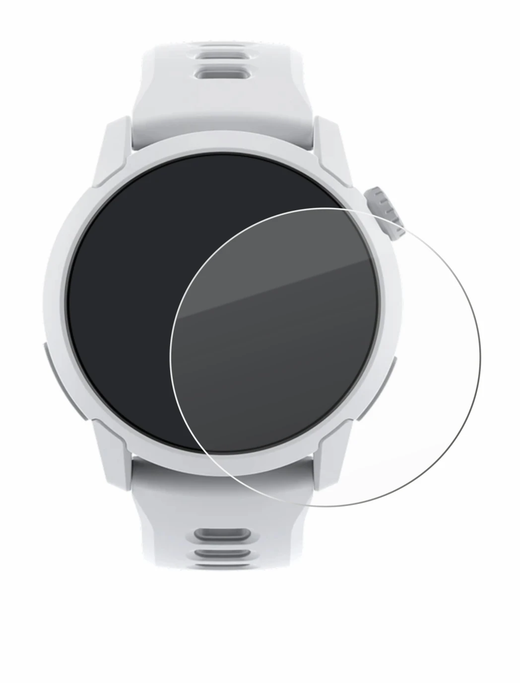 Image de l'appareil Coros Pace 4 avec une grande variété de protections d'écran.