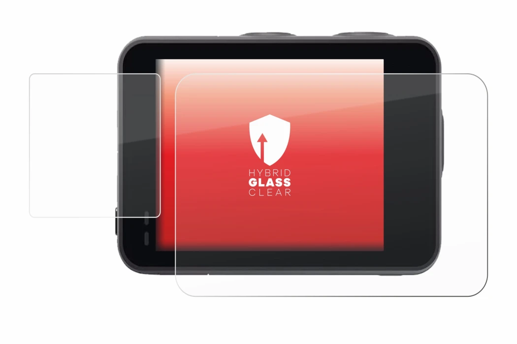 Image de l'appareil Akaso Brave 7 avec une grande variété de protections d'écran.