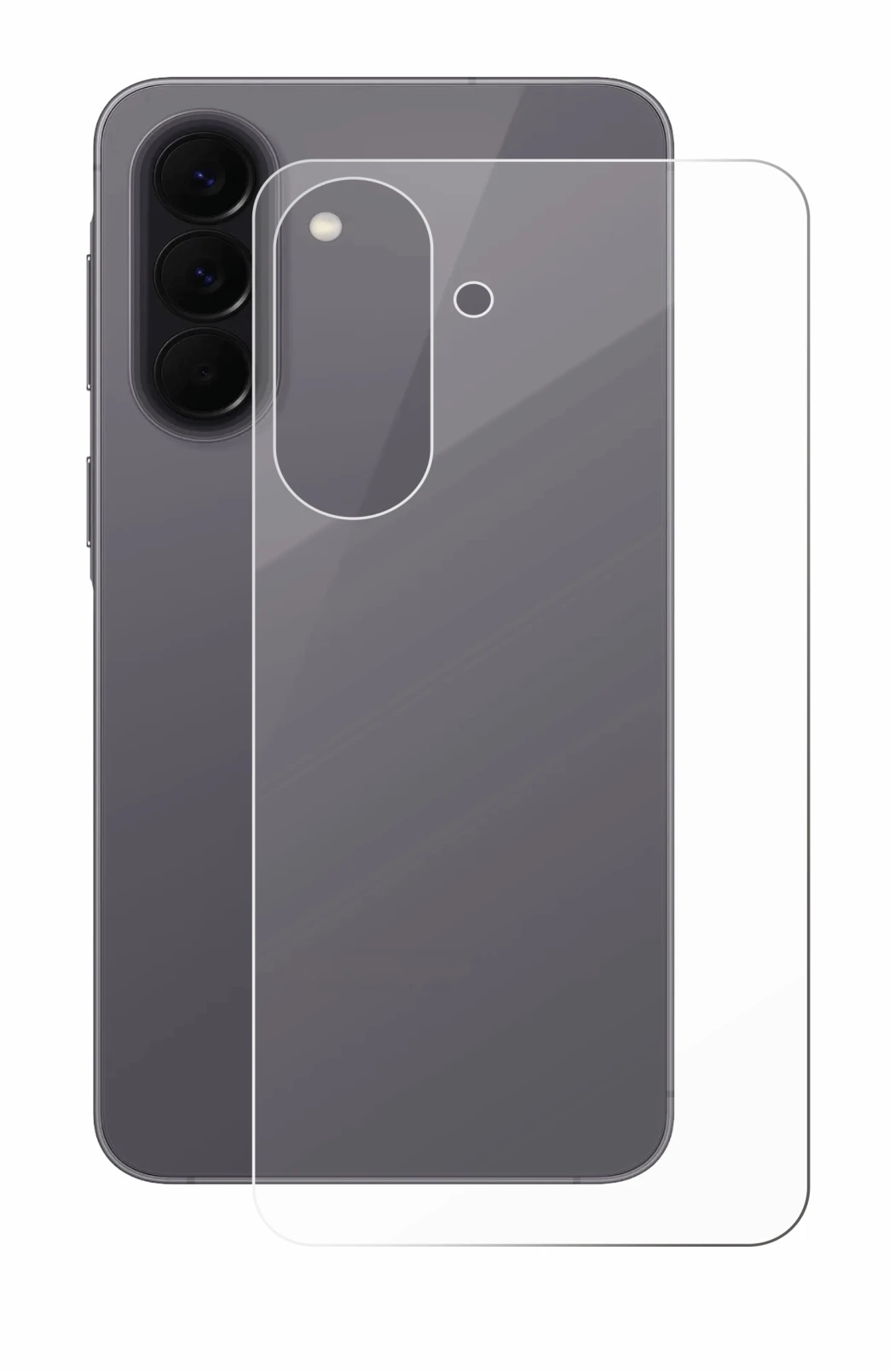 Image de l'appareil Samsung Galaxy A57 5G (Arrière) avec une grande variété de protections d'écran.