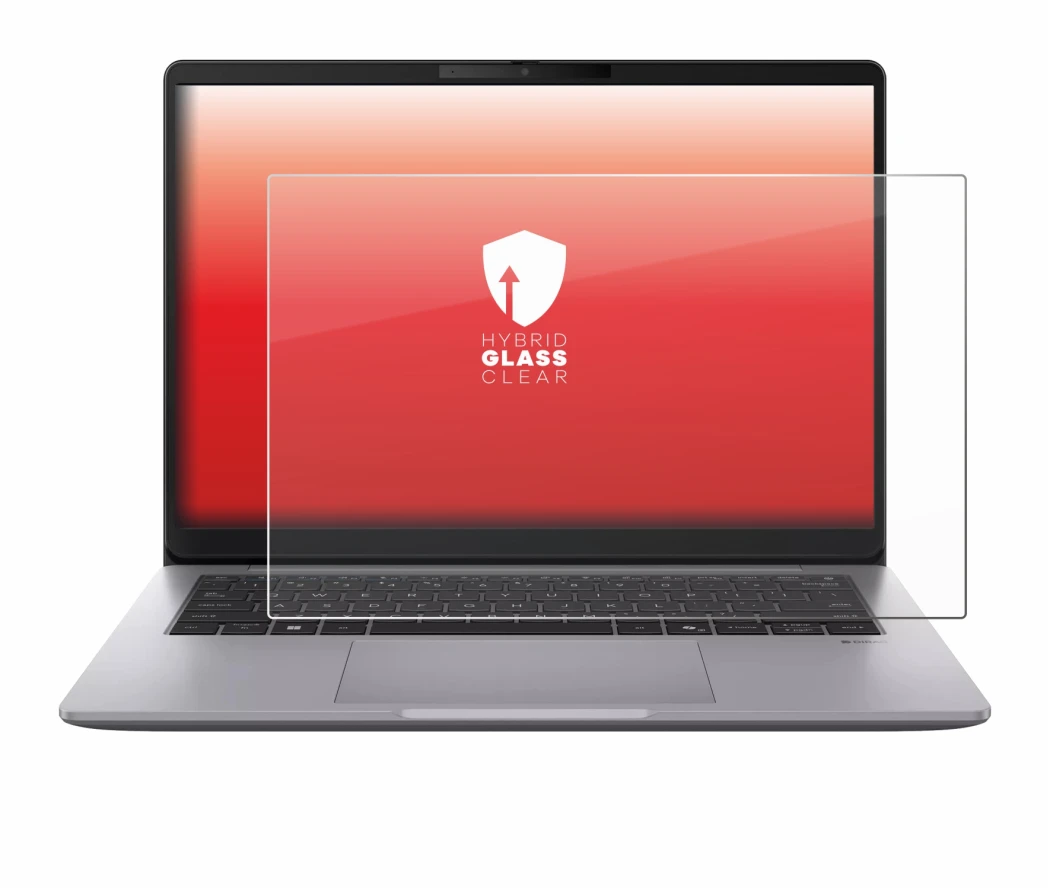 Image de l'appareil ASUS ExpertBook P3 G2 avec une grande variété de protections d'écran.