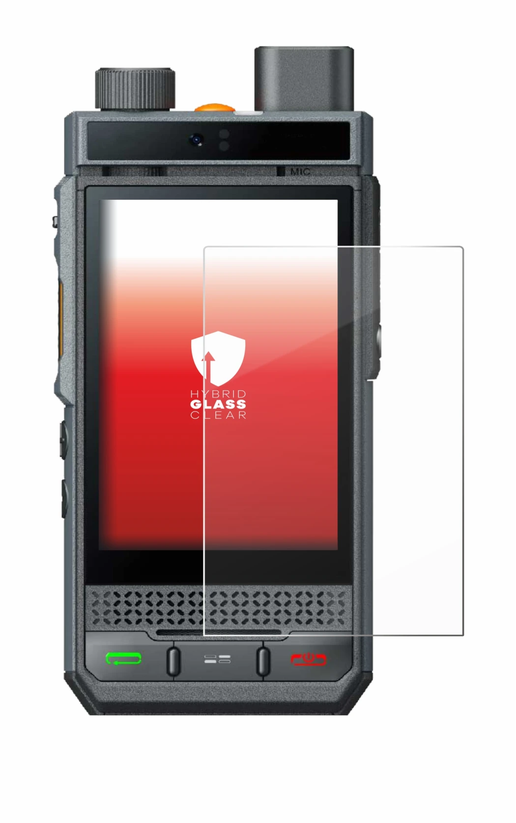 Image de l'appareil Hytera P60 avec une grande variété de protections d'écran.