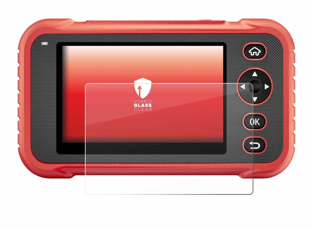 Image de l'appareil Launch CRP129E Plus avec une grande variété de protections d'écran.