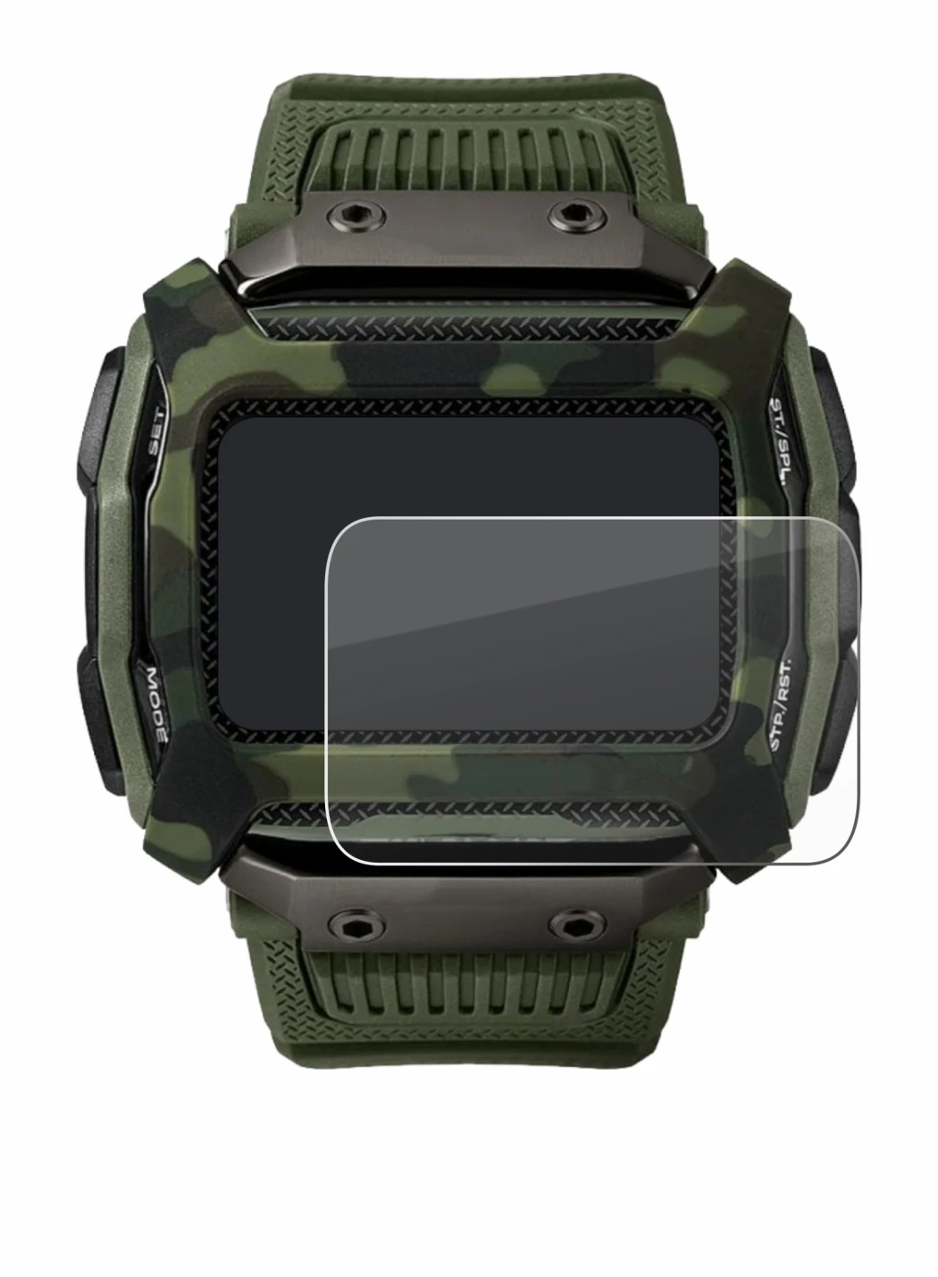 Image de l'appareil Timex Command Shock avec une grande variété de protections d'écran.