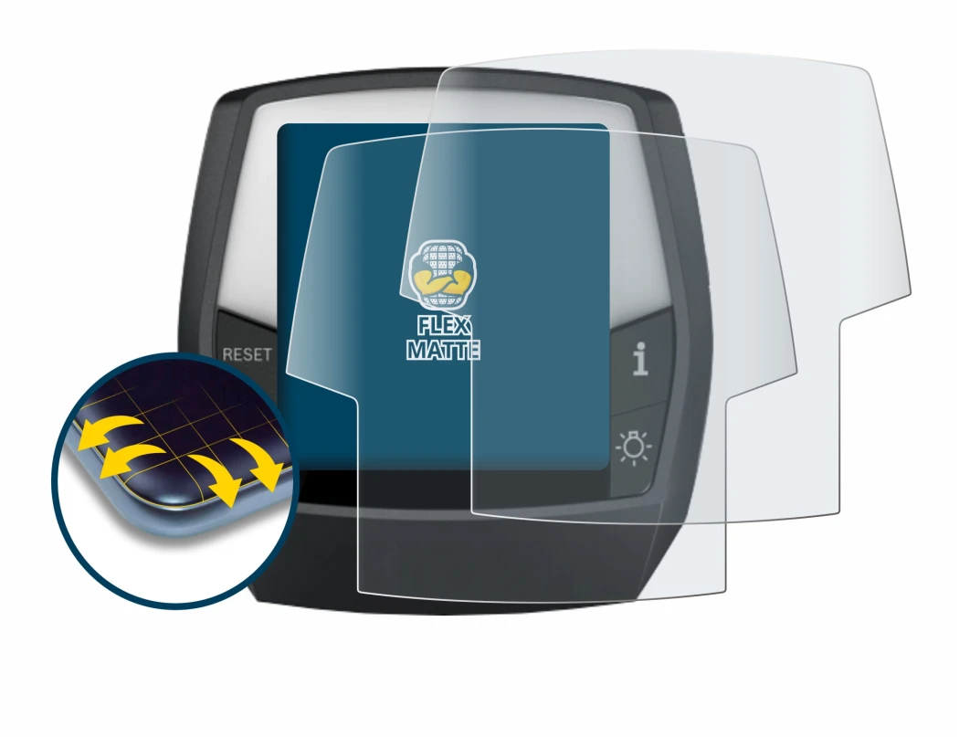 Image de l'appareil Bosch Intuvia Performance Line avec une grande variété de protections d'écran.