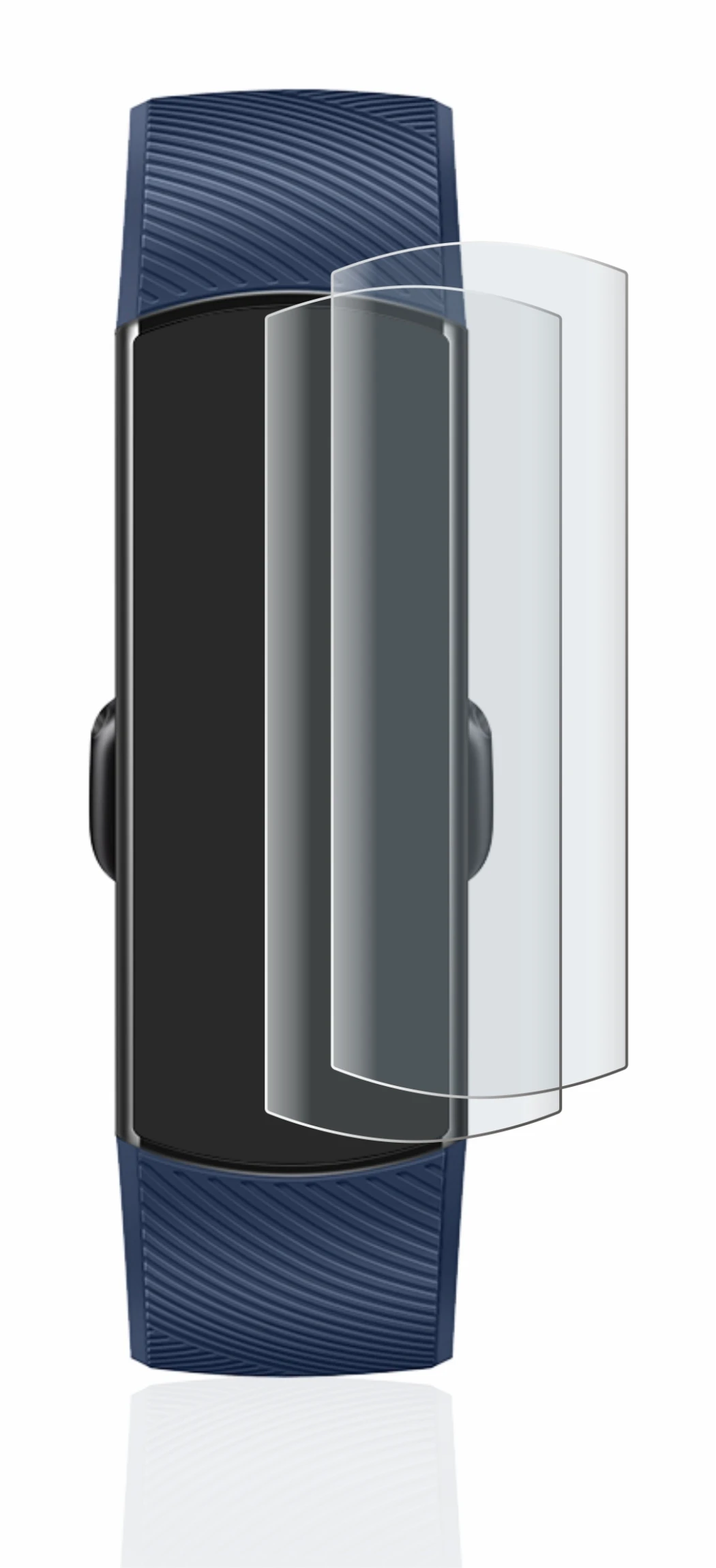 Image de l'appareil Honor Band 4 avec une grande variété de protections d'écran.