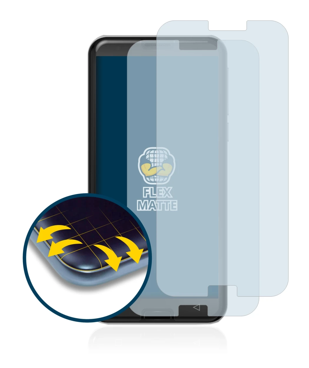 Image de l'appareil Emporia Smart 3 avec une grande variété de protections d'écran.