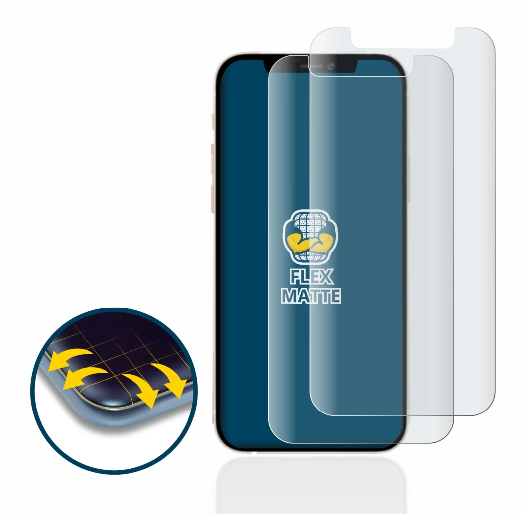 Image de l'appareil Apple iPhone 12 mini avec une grande variété de protections d'écran.