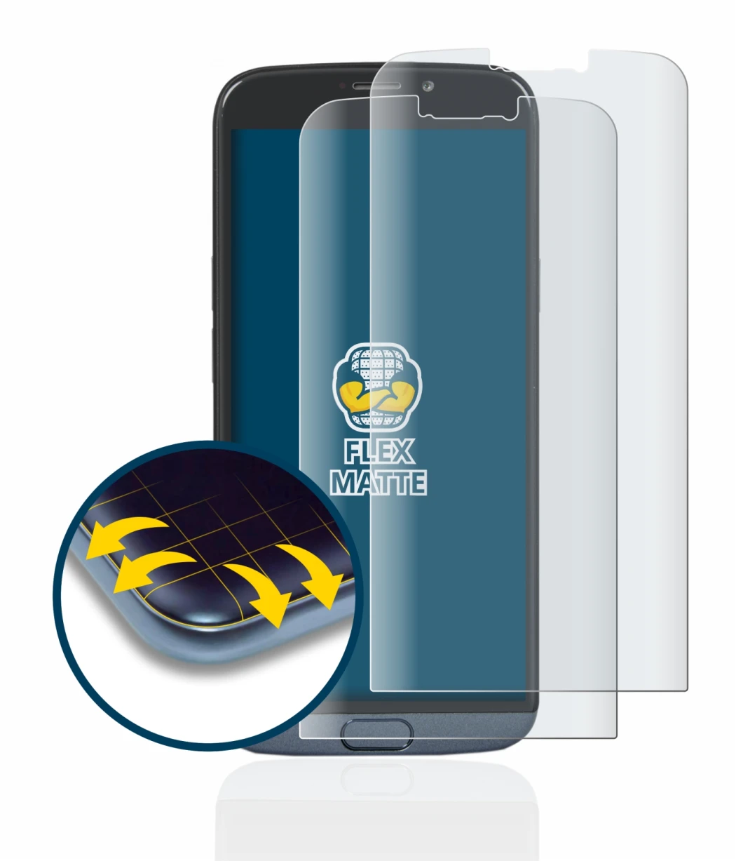 Image de l'appareil Doro 8050 avec une grande variété de protections d'écran.