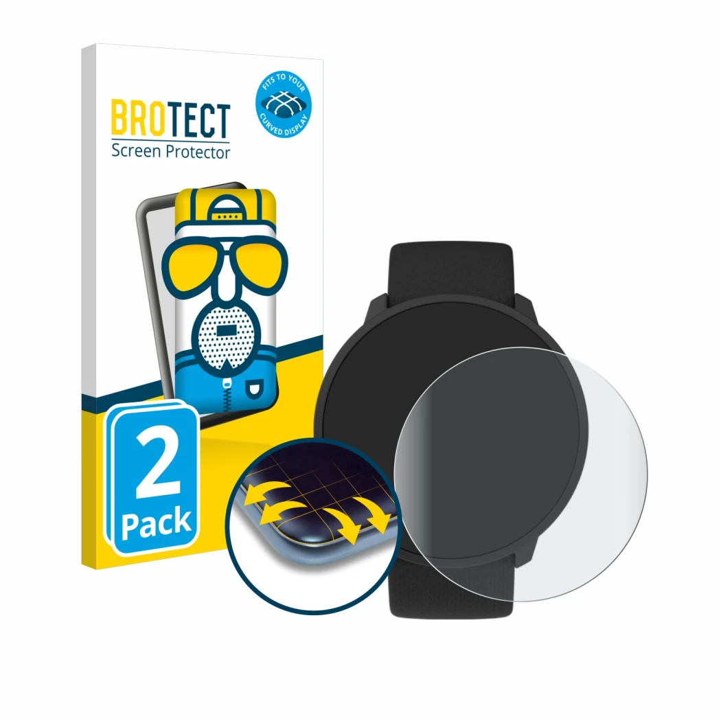 Face avant d’un emballage produit avec le logo de la marque BROTECT. À côté, l’appareil Polar Unite est représenté avec la pro