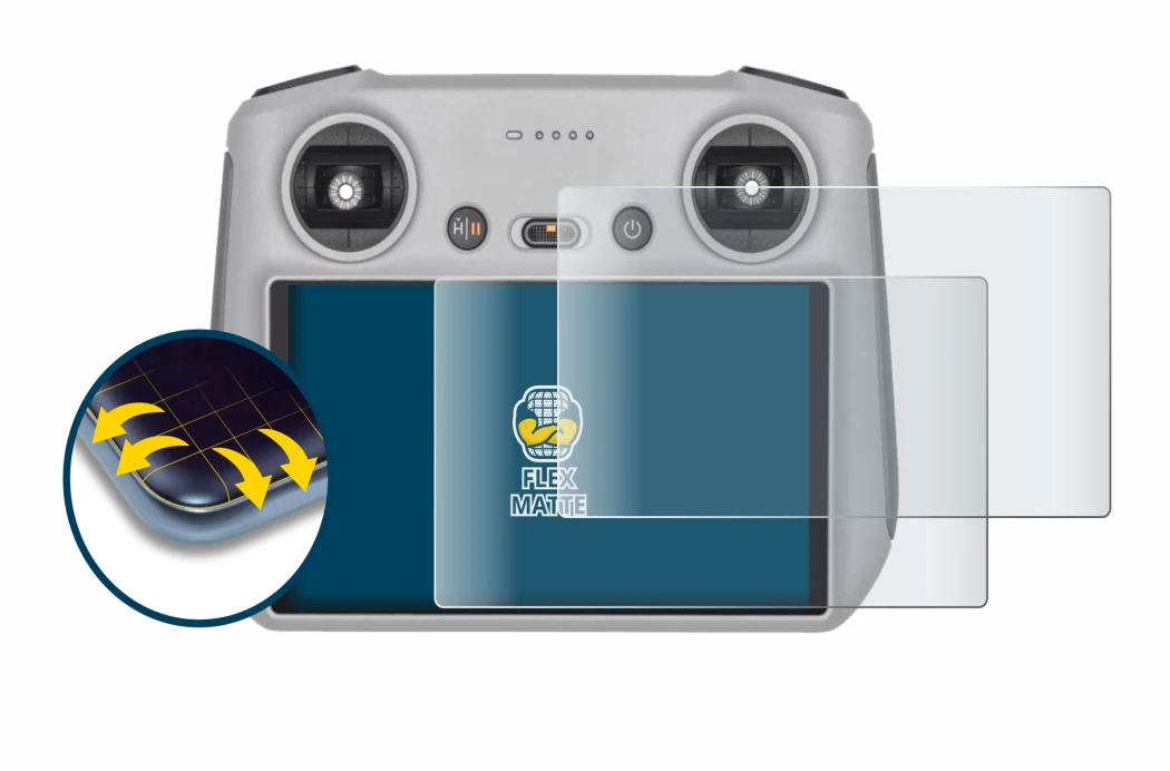 Image de l'appareil DJI RC Controller avec une grande variété de protections d'écran.