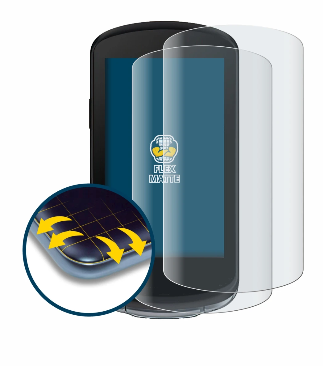 Image de l'appareil Garmin Edge 1040 avec une grande variété de protections d'écran.
