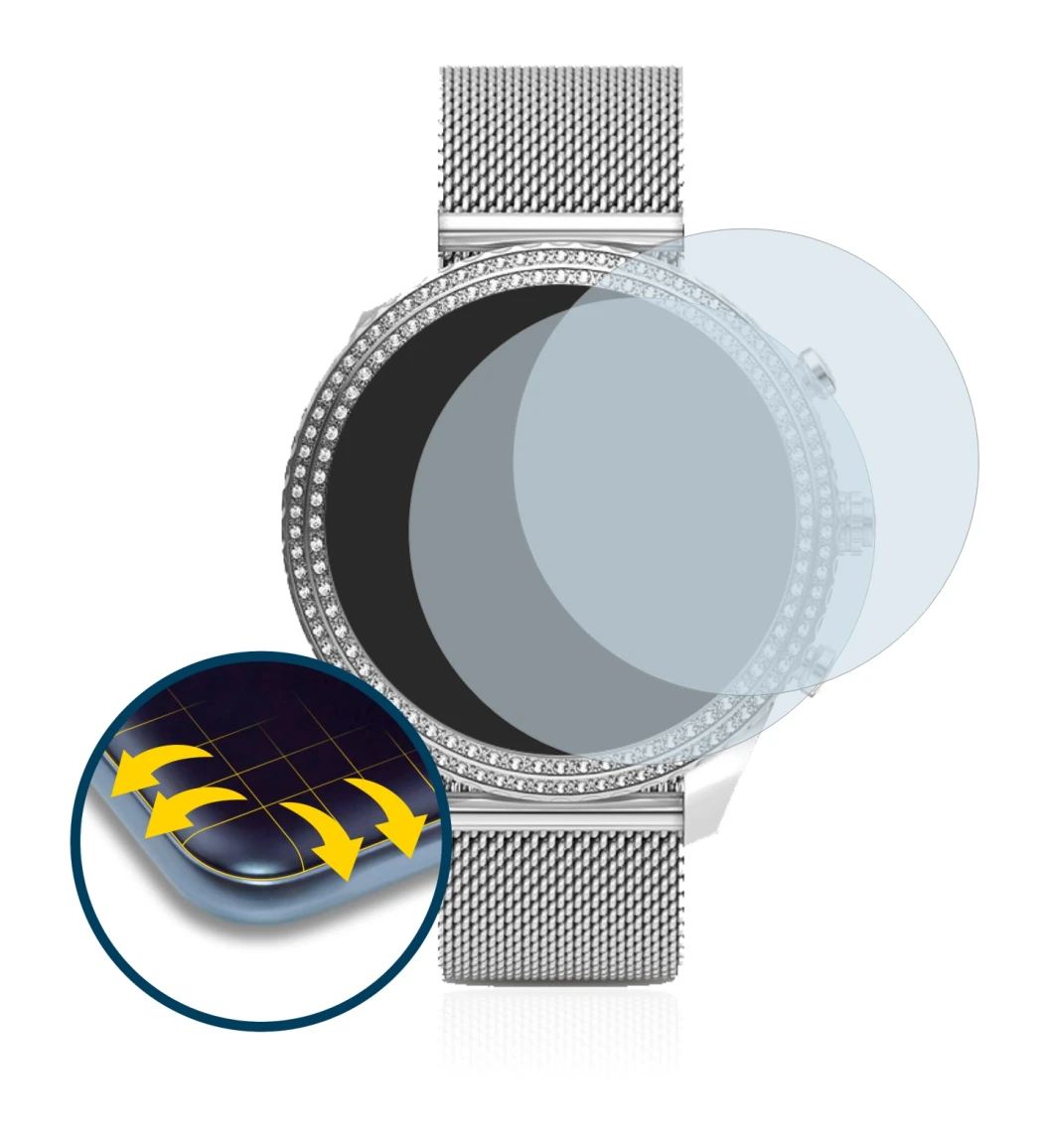 Image de l'appareil Fossil Stella (6. Gen) avec une grande variété de protections d'écran.