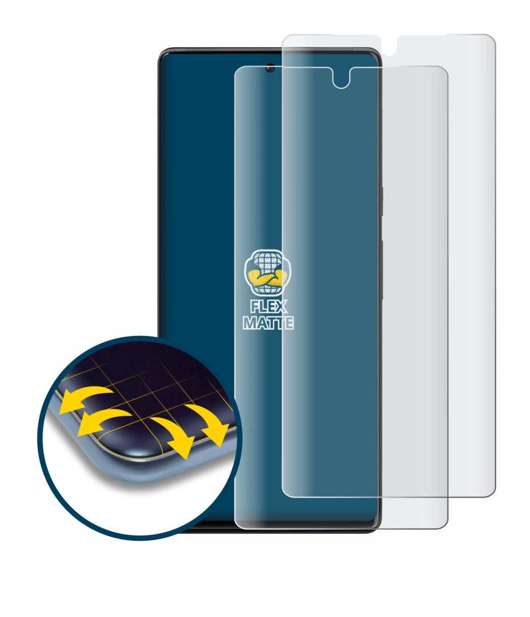 Image de l'appareil Google Pixel 6 Pro (case-friendly) avec une grande variété de protections d'écran.