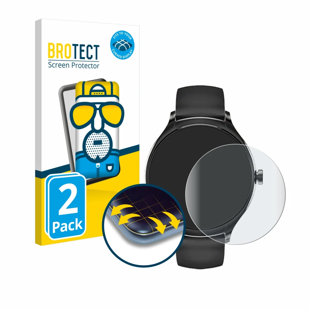 Face avant d’un emballage produit avec le logo de la marque BROTECT. À côté, l’appareil Pireware Harmony 4 est représenté avec