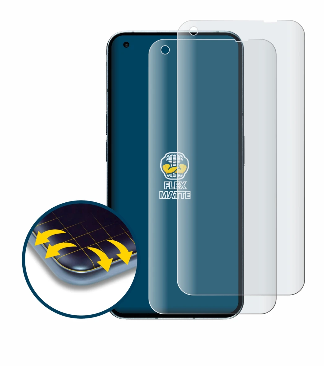 Image de l'appareil Nothing Phone (1) (case-friendly) avec une grande variété de protections d'écran.