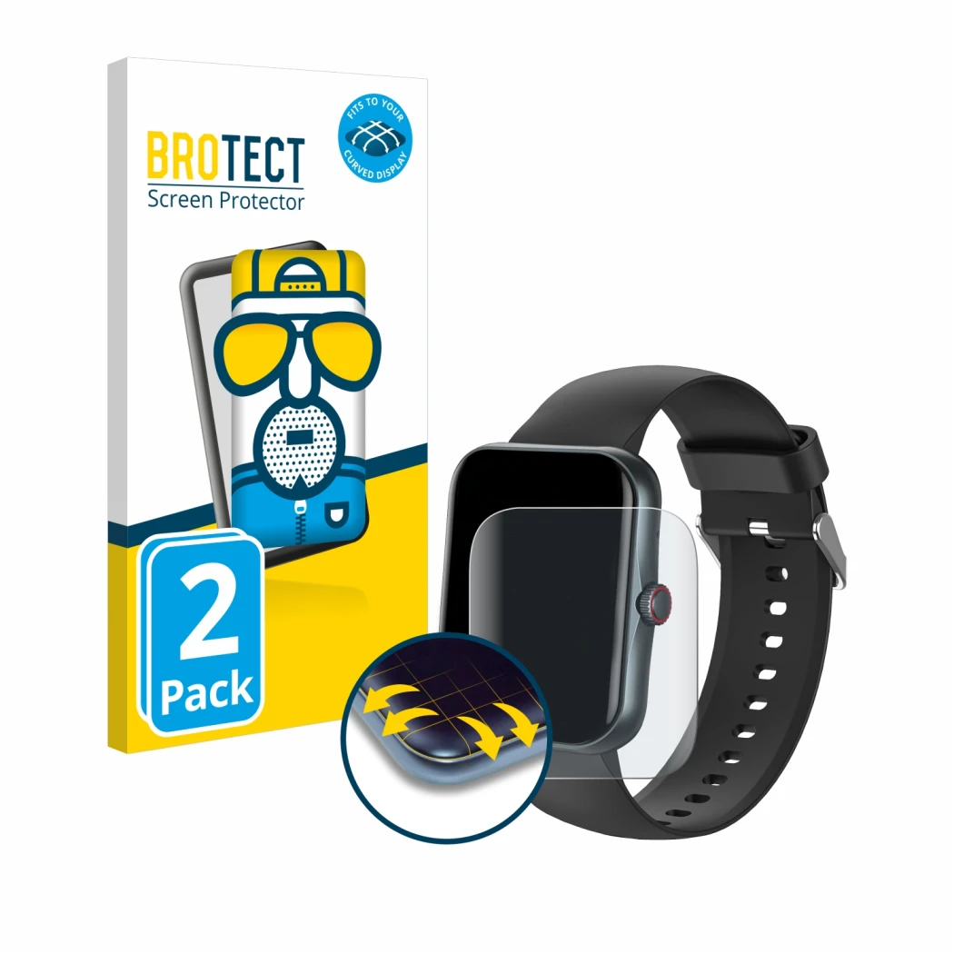 Face avant d’un emballage produit avec le logo de la marque BROTECT. À côté, l’appareil Pthtechus S80K est représenté avec la