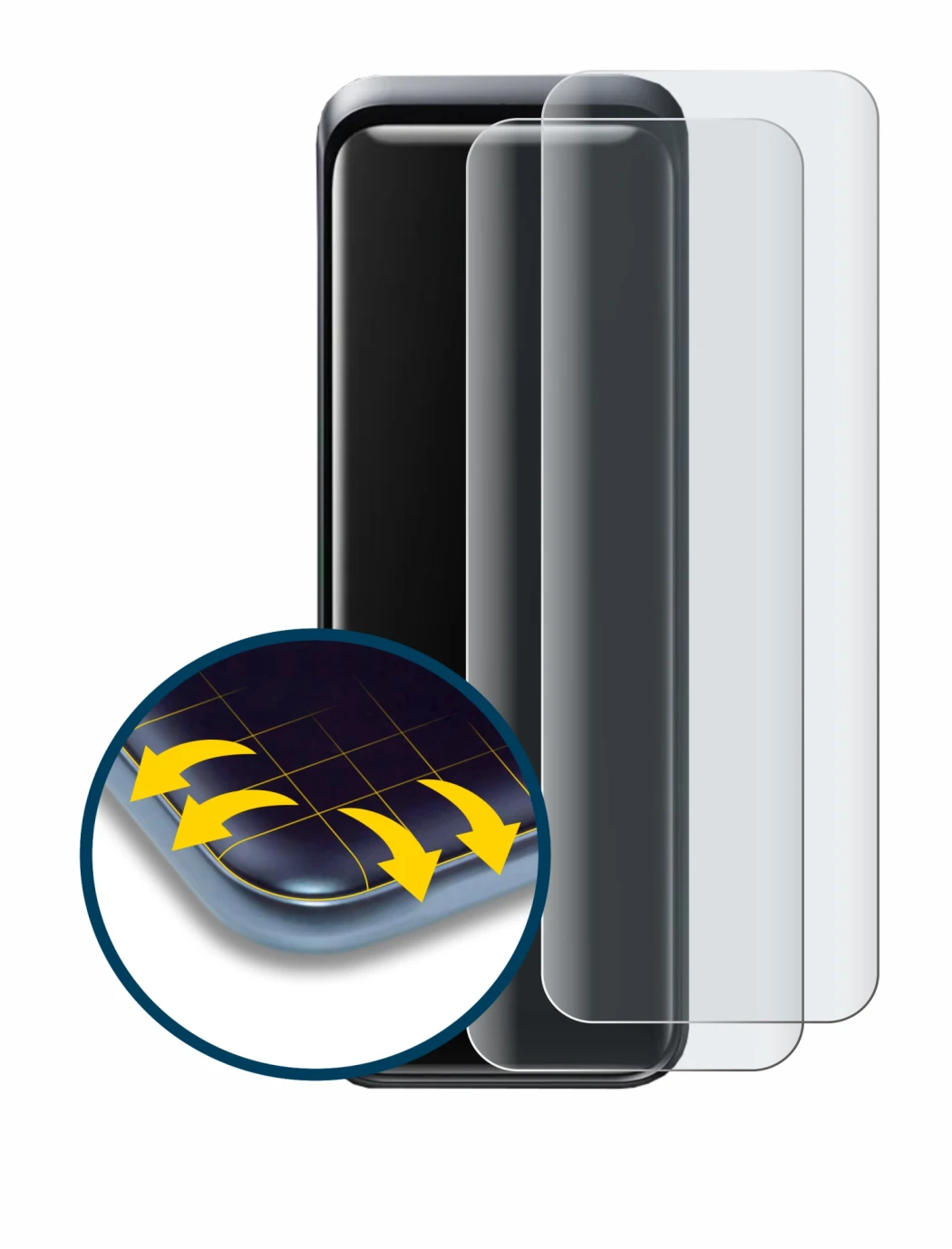 Image de l'appareil Anker Prime 27650 avec une grande variété de protections d'écran.