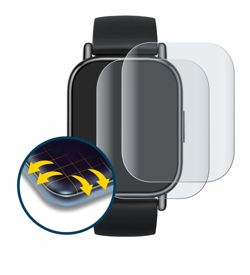 Image de l'appareil Xiaomi Redmi Watch 5 Lite avec une grande variété de protections d'écran.