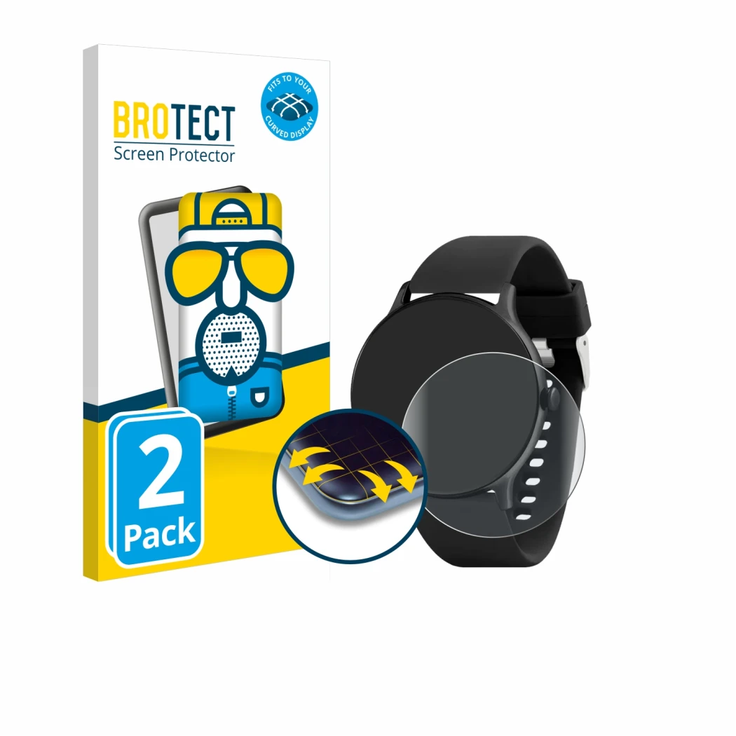 Face avant d’un emballage produit avec le logo de la marque BROTECT. À côté, l’appareil Reflex Active Series 22 est représenté