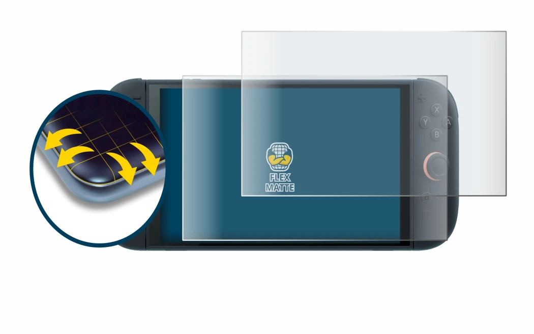 Image de l'appareil Nintendo Switch 2 avec une grande variété de protections d'écran.