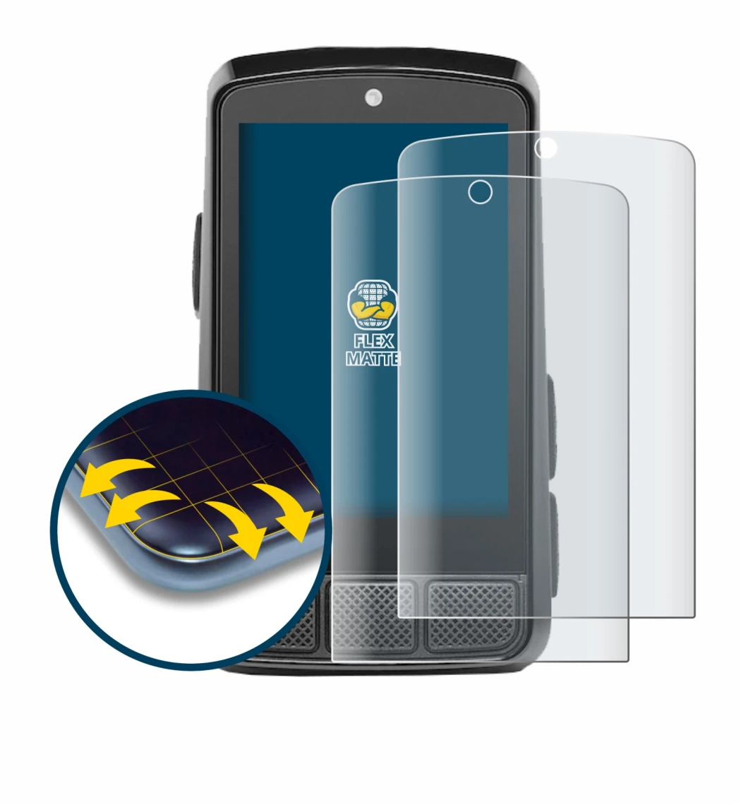 Image de l'appareil Wahoo Elemnt Bolt 3 avec une grande variété de protections d'écran.