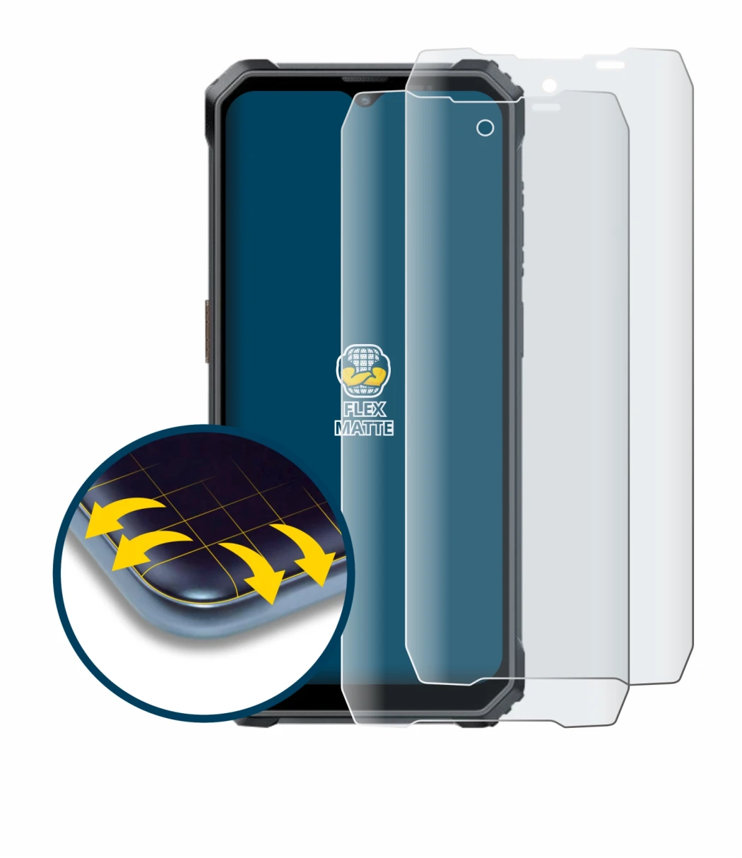 Image de l'appareil Blackview BL7000 avec une grande variété de protections d'écran.