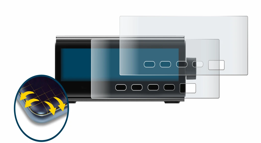 Image de l'appareil EcoFlow RAPID Pro avec une grande variété de protections d'écran.